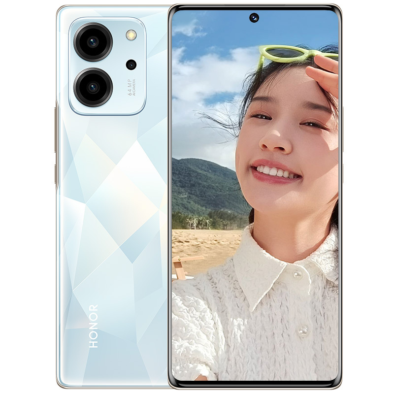 荣耀(honor) 荣耀80 SE 8GB+256GB 月光水晶 5G全网通版 10.7亿色轻薄双曲屏 3200万Al美颜自拍 66W超级快充 移动联通电信全网通智能5G手机