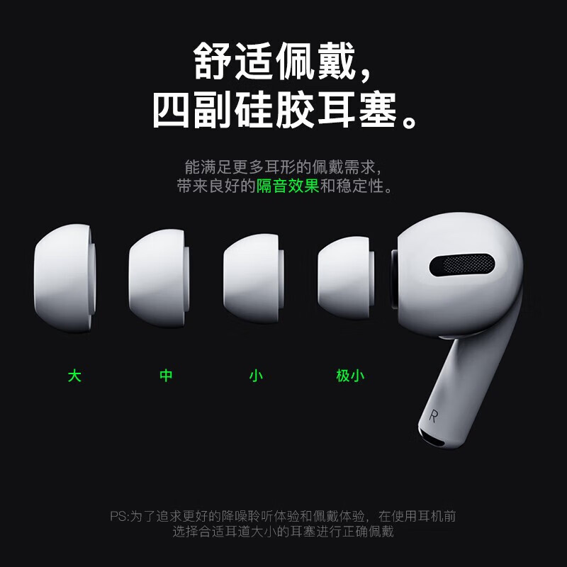 领臣(licheers)苹果蓝牙耳机无线 pro2顶配主动降噪通透运动适用iphone14max13Air12pods高清大图