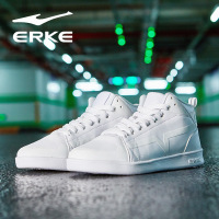 鸿星尔克（ERKE）秋季新款时尚百搭女子运动滑板鞋潮流休闲联名白鞋女