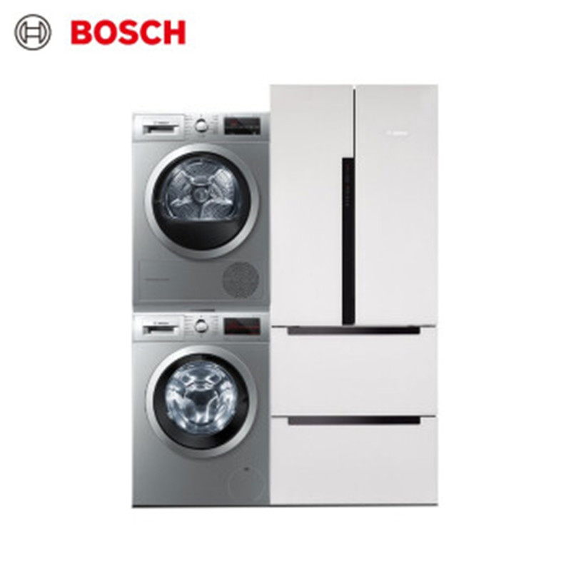 博世(Bosch)KME48S20TI+WAP242682W+WTW875681W 484升多门+10kg洗+9kg烘高清大图