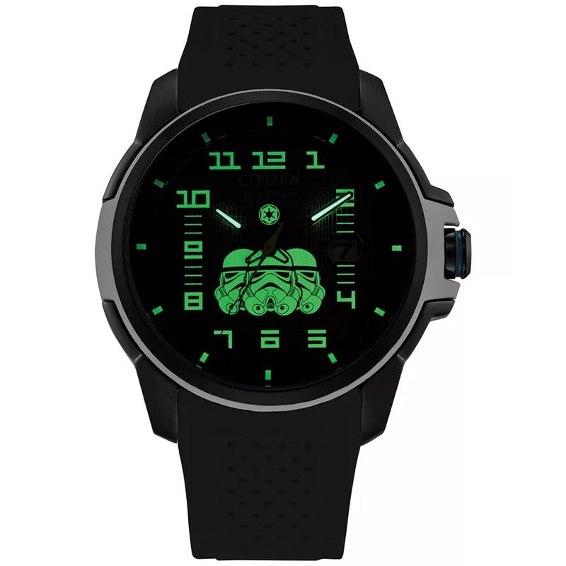西铁城(CITIZEN)星战帝国风暴兵光动能防水男表44mm黑科技石英手表高清大图
