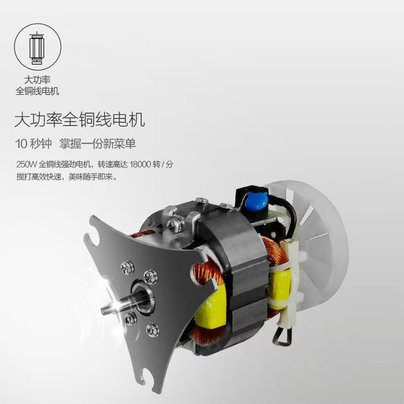 美的 多功能料理机辅食家用小型豆浆果汁搅拌机榨汁机 白色 一刀一杯高清大图