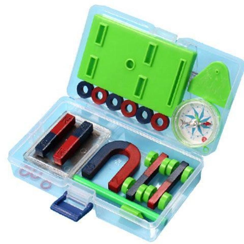 小学二年级磁铁套装磁悬浮u型磁铁磁力车铁粉盒儿童科学实验玩具