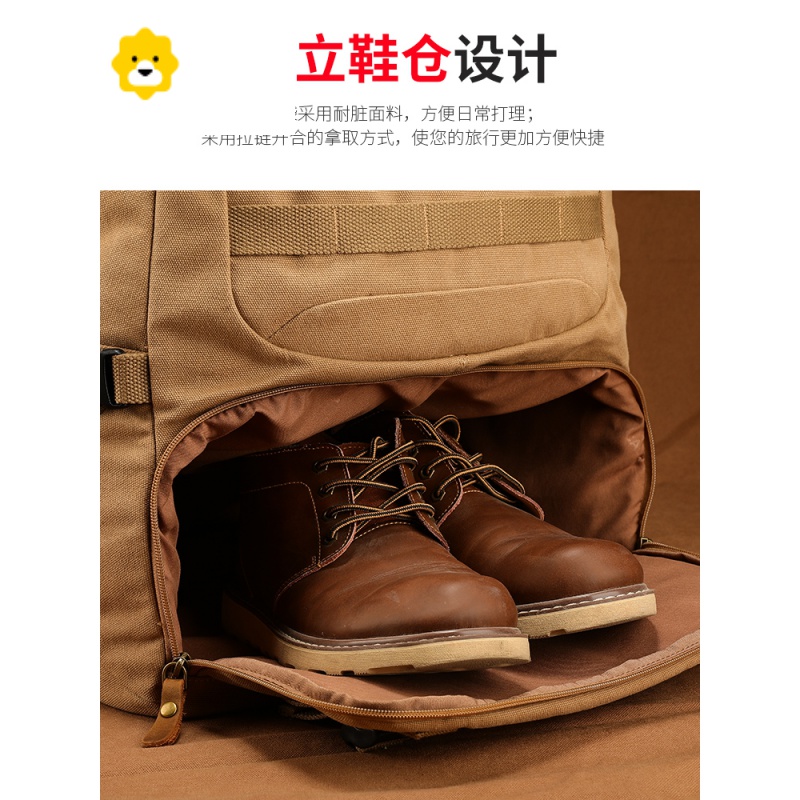 FENGHOU特大号背包男双肩电脑包户外旅行行李登山包超大容量书包打工出差双肩包高清大图