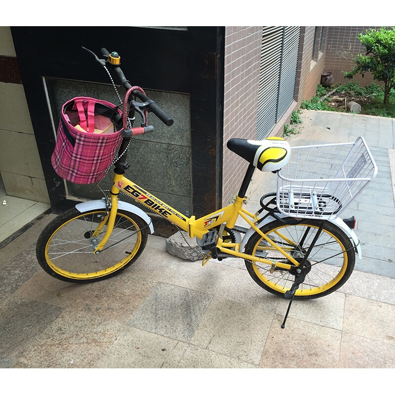 自行车车筐折叠自行车篮前车篮大号后座筐山地车娄买菜书包后置框