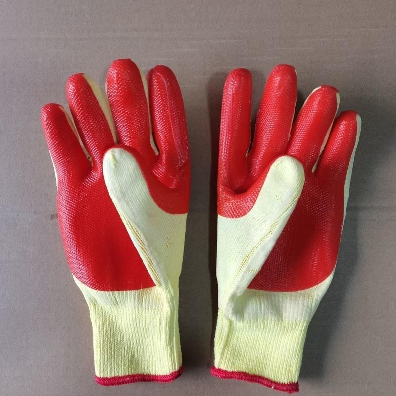 狼行之梦688胶片手套耐磨防滑建筑工地钢筋工胶皮劳保