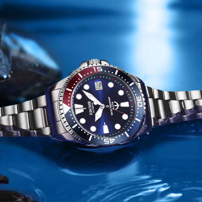 依波（EBOHR）手表男 探索者男士机械表100米防水51330217高清大图