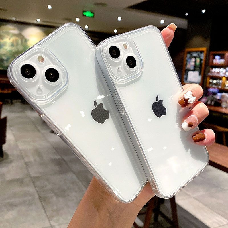魔画(MOHUA)天使眼镜头适用苹果13手机壳iphone12promax防摔硅胶直边透明XR全包XS软壳11清新超薄