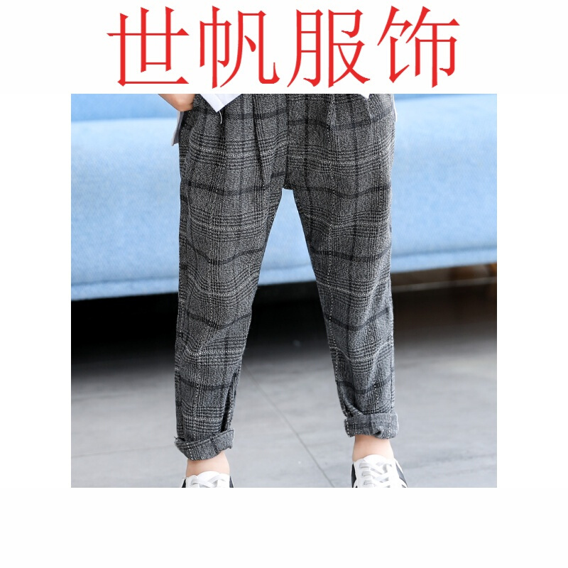 童男童裤2018款儿童休闲裤男孩中童秋潮品韩版