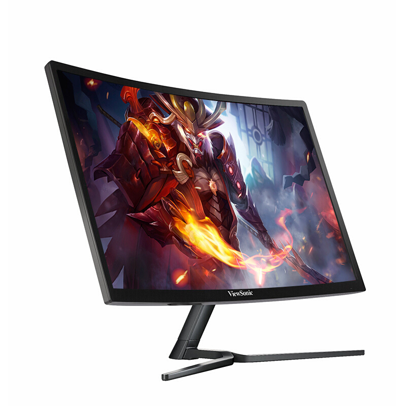 优派（ViewSonic） 23.6英寸 微边框 144Hz刷新率 FHD分辨率 FreeSync 曲面显示器（VX2458-C-mhd）