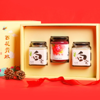 HT 等蜂来百花齐放黄色套盒(四川白蜜+四川白蜜+玫瑰蜜酿)