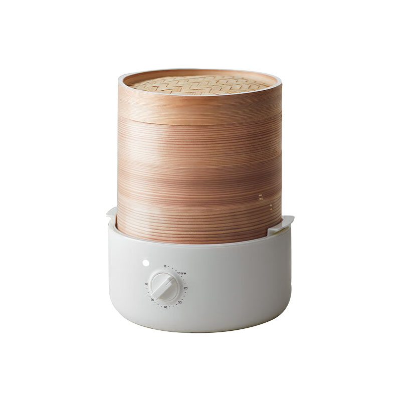 olayks立时 2L竹笼电蒸锅-3层-陶白 OLK-03-02A