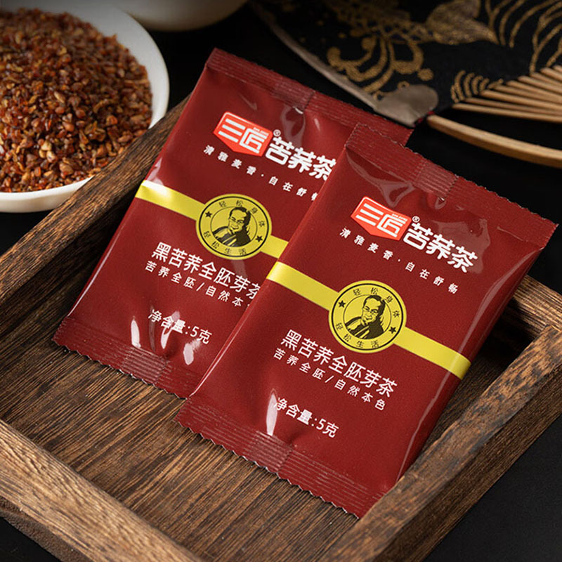 三匠 500g 养生茶全胚芽黑苦荞茶 (袋)