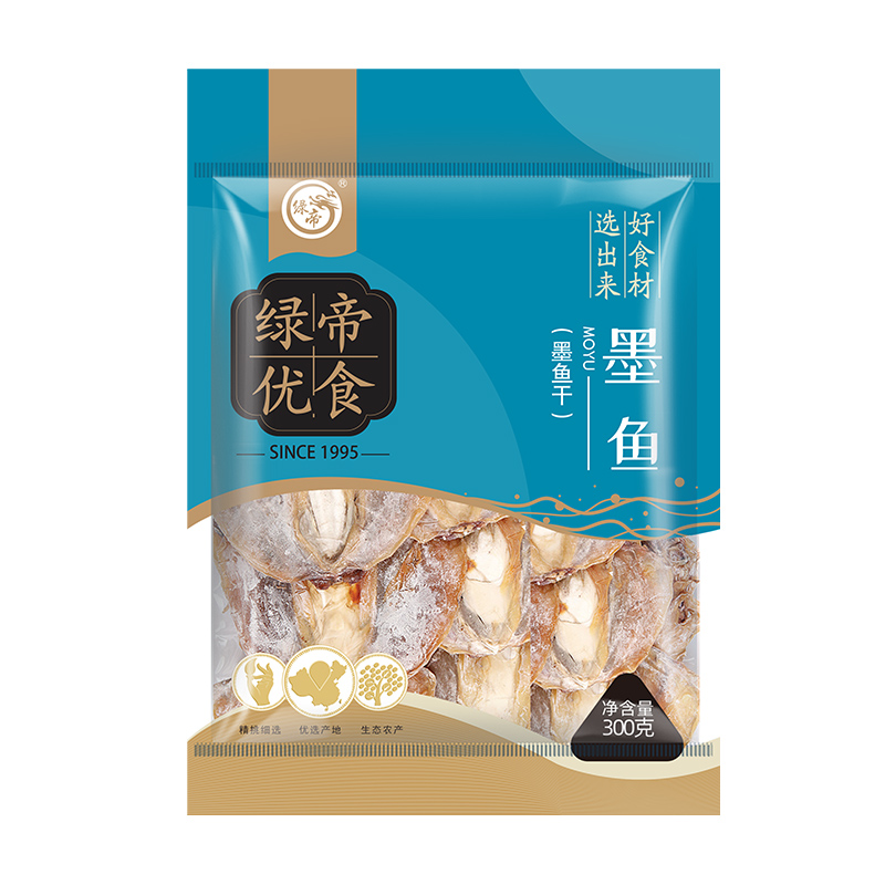 绿帝 海产干货 漳州东山特产 墨鱼 300g