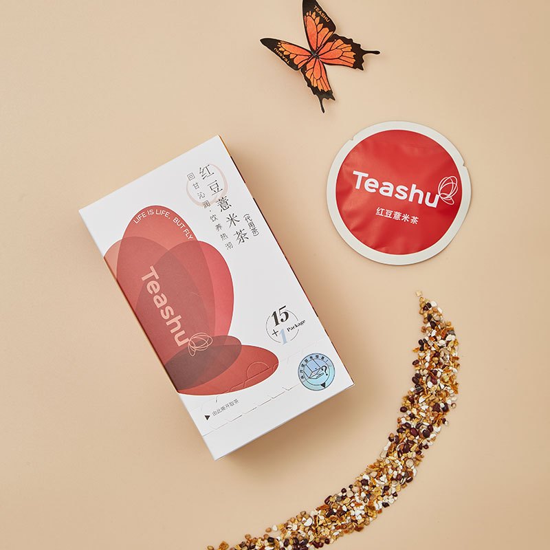 TEASHU红豆薏米男女养生茶15袋茶包
