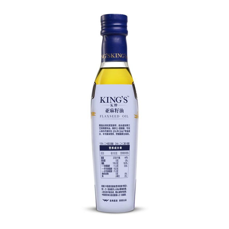 金龙鱼KINGS亚麻籽油250ml*2