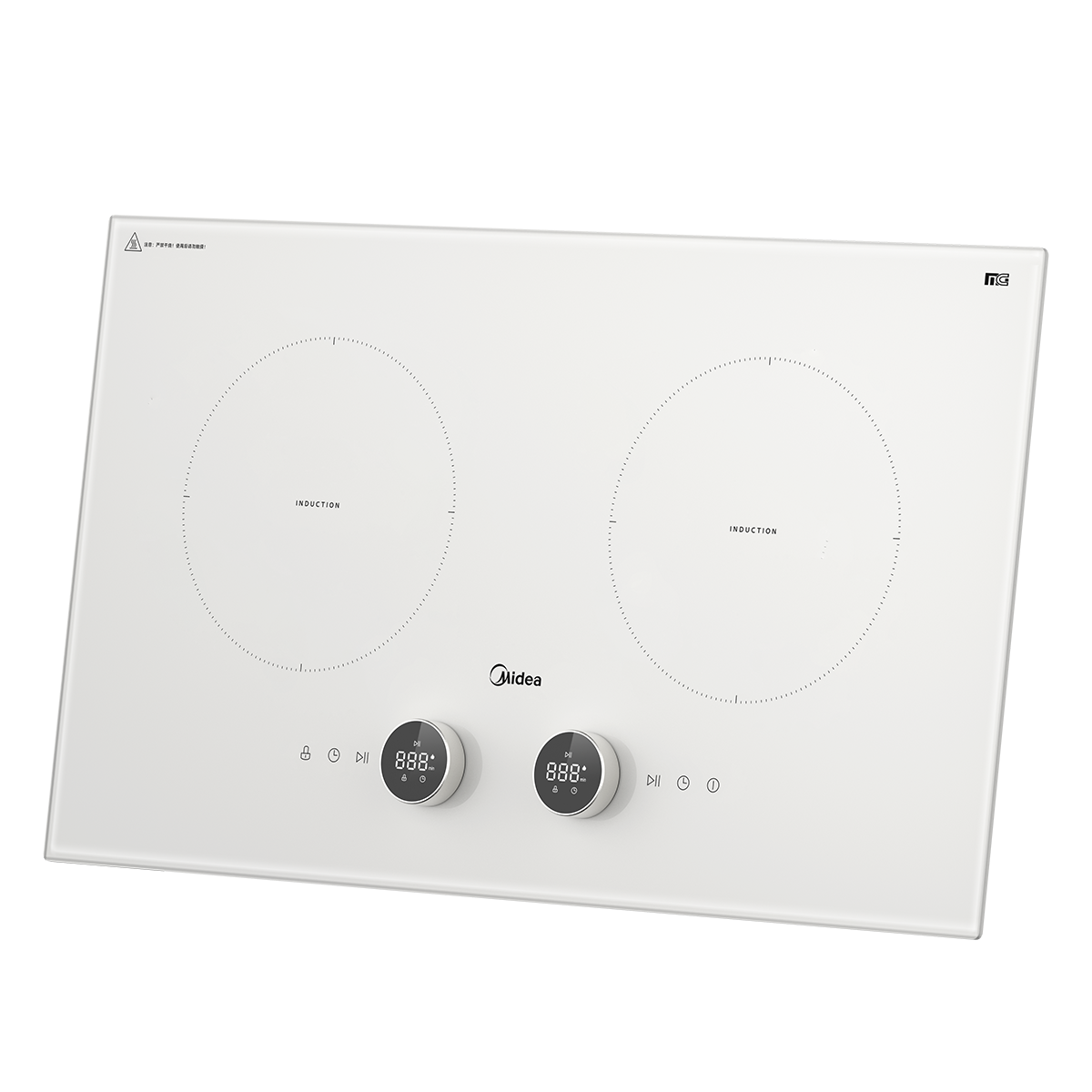 美的(Midea)双灶电磁炉电陶炉大功率3500W火锅炉烧水多功能轻薄机身定时预约 MC-DZ35W5-111高清大图