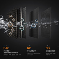 美的(Midea)高端比佛利净水器家用直饮厨下式净水机无罐大通量纯水机G500C反渗透RO膜MRC1780C-500G