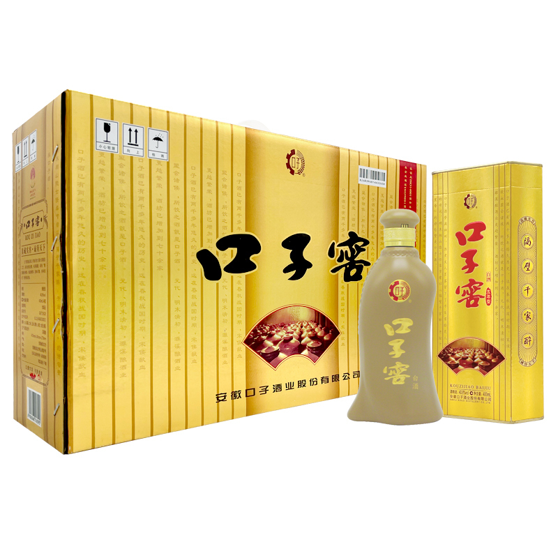 [口子窖年货节]口子窖5年型五年型40.8度400ML*4瓶兼香型白酒整箱装口子酒高清大图