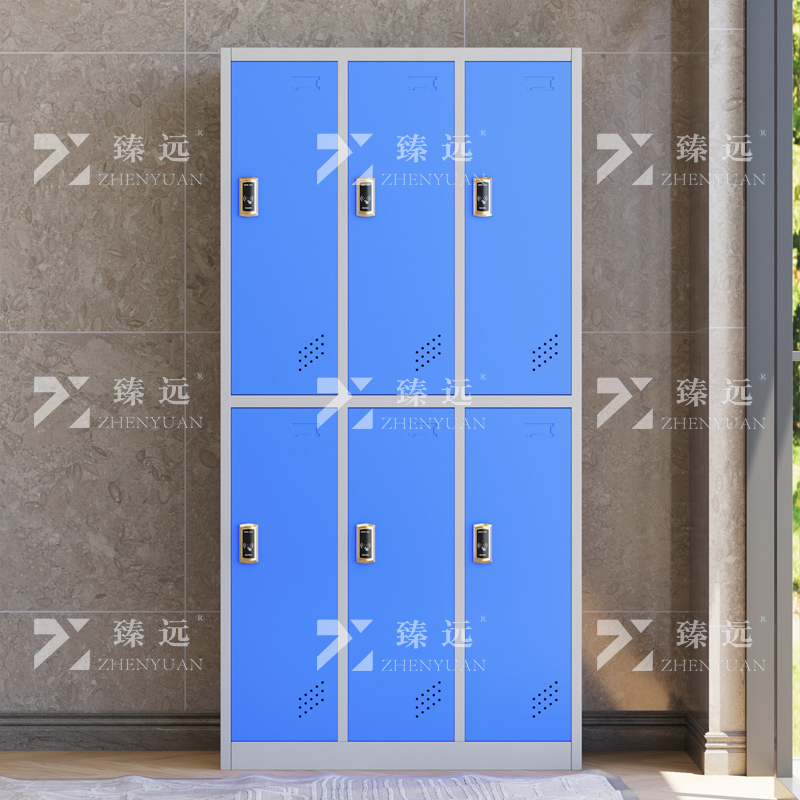 臻远 ZY-GYGC-100 彩色员工更衣柜感应锁存包柜浴室换衣柜健身房多门