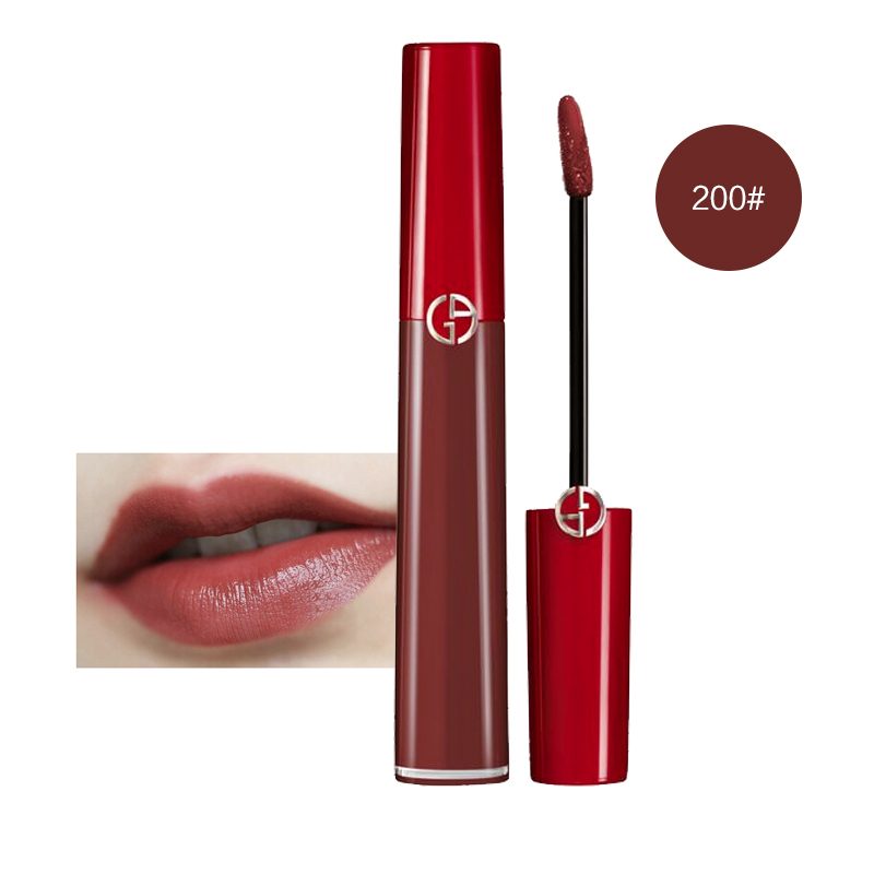 易烊千玺同款阿玛尼armani口红唇釉臻致丝绒哑光显色复古口红液体唇膏