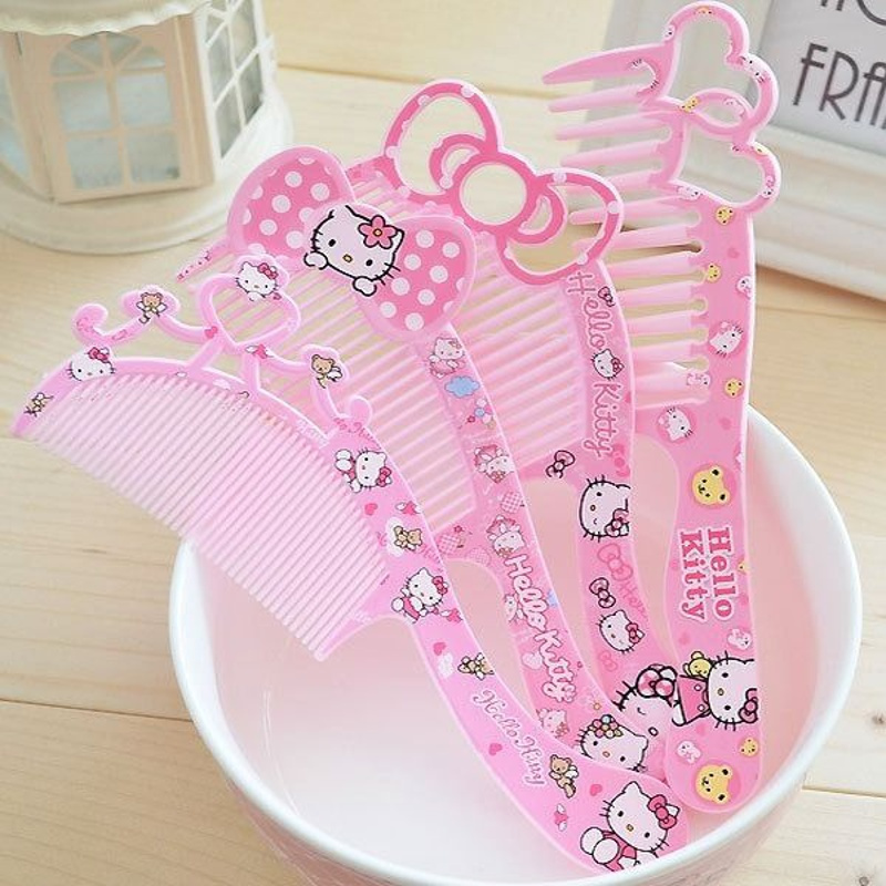 四把装凯蒂猫kt儿童梳子凯蒂猫卡通可爱梳子hellokitty学生梳子kt猫4