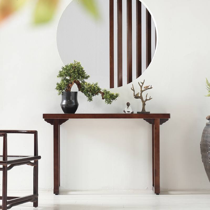 新中式纯实木玄关桌玄关台条案现代简约玄关柜长条供桌靠墙边几桌