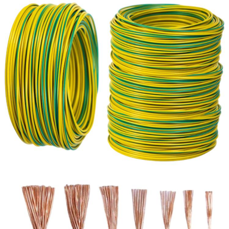成虎接地线黄绿双色线 16mm²铜芯100米/盘高清大图