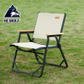 HEWOLF公狼户外克米特椅公园休闲便携轻奢露营装备铝合金折叠桌椅ins风