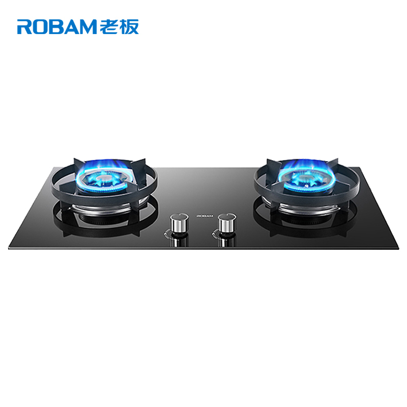 老板(ROBAM) 36B0 燃气灶具 煤气灶 嵌入式 防爆钢化玻璃面板 天然气/液化气