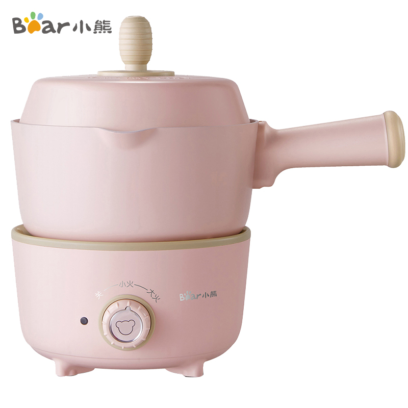 小熊(Bear)多功能电热锅辅食轻食锅电炒锅一体1.2L宿舍小锅煮面锅DRG-A08M1