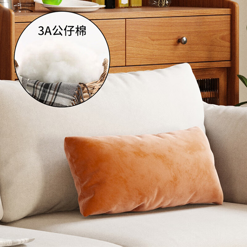 域赢北欧布艺沙发客厅整装简约现代小户型沙发海绵三人2.1m款高清大图