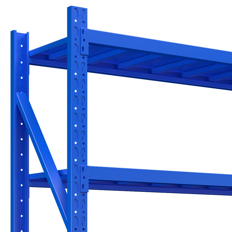 臻远ZYJJ-HJ-031仓储货架重型货架蓝色主架2000*500*2000mm/300kg高清大图