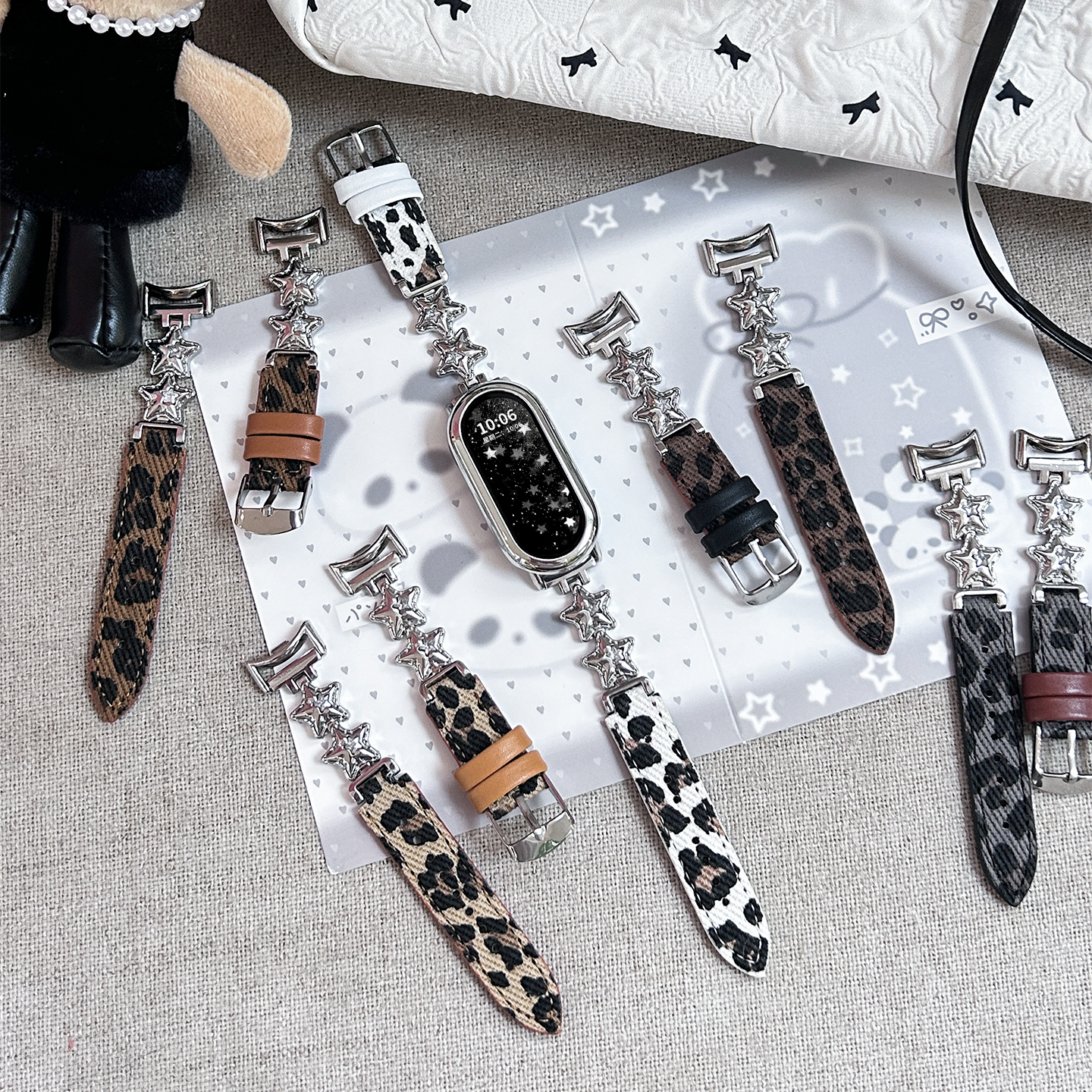 猫咪毛绒挂脖套适用小天才Z11电话手表表带3139B高清大图