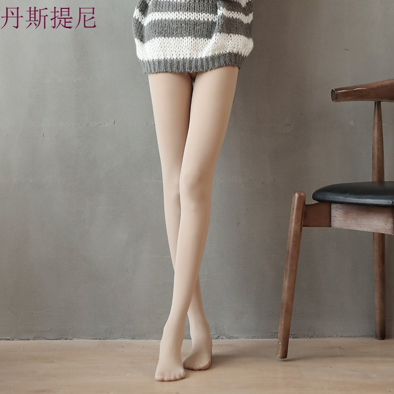 肉色打底袜中厚光腿连脚薄款自然肤连裤袜防勾丝美腿丝袜女春秋款