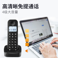 飞利浦（PHILIPS）无绳电话机座机 无线座机子母机 办公家用 DCTG160duo(黑色)