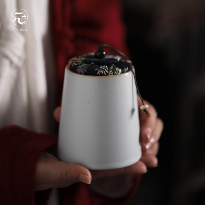 粗陶茶叶罐陶瓷日式密封罐家用小茶罐功夫茶具复古茶叶盒茶盒_980
