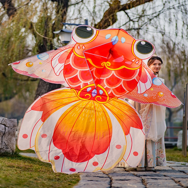 金鱼儿童风筝闪电客大人专用微风易飞2023年新款成人专业高档大风筝