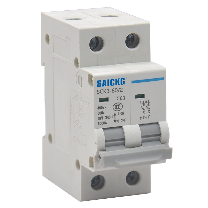 赛驰科技(SAICKG) SCK3-80/2 2P C63 低压空气开关 (单位台) 灰白
