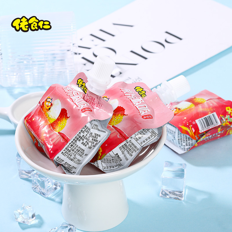 佬食仁 吸吸果冻480g 可吸果冻布丁整件混合口味装网红零食
