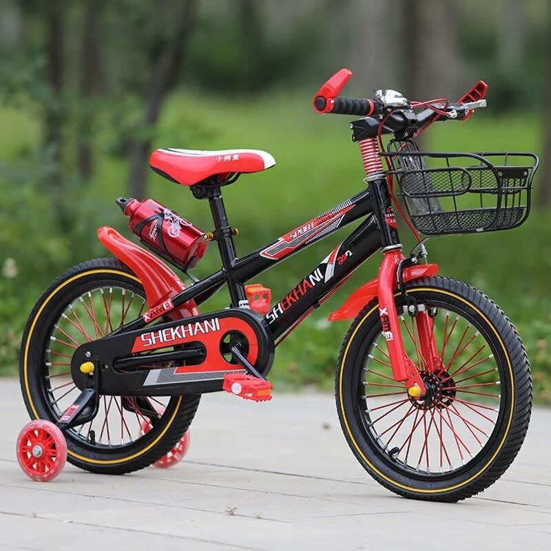 新款儿童自行车4-6岁脚踏车带辅轮防摔宝宝12 14 16 18寸图片