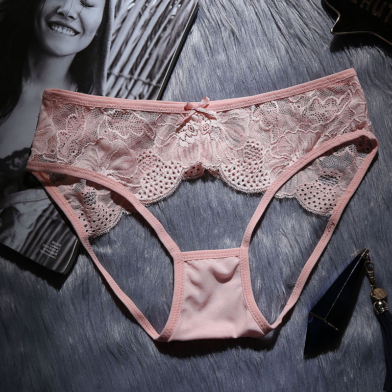 蕾丝薄款镂空低腰开裆女式开档三角裤无痕大码情趣内衣黑色m>800_800