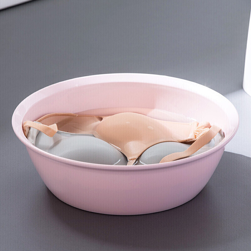 CHAHUA茶花A03002 塑料盆 小号抗菌洗脸盆婴儿新生儿洗屁屁盆 圆盆高清大图