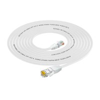 博扬 六类网络跳线 非屏蔽千兆成品网线 (24AWG)无氧铜 白色 12米 BY-612WH 条