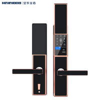 皇家金盾（HOJOJODO）K7滑盖智能指纹锁 智能锁家用 防盗门智能门锁电子密码锁 香槟金
