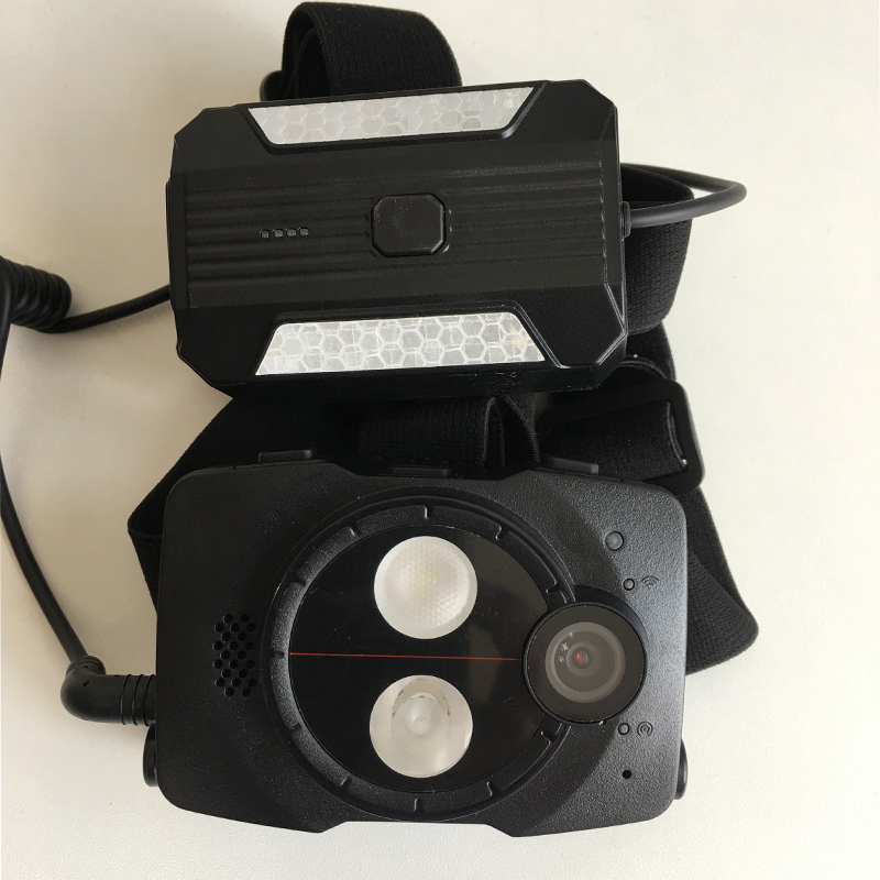 定制jjyt16头戴式4g摄像头语音视频记录仪