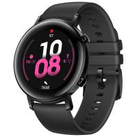 华为(HUAWEI)华为手表WATCH GT2 运动款 (42mm) 幻夜黑 麒麟芯片强劲续航蓝牙通话运动智能手表商务男女士通用手表