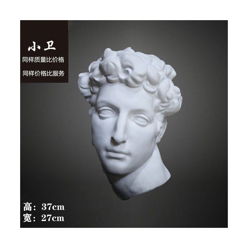 挂墙石膏像人物挂面半面切面雕像装饰摆件挂件雕塑美术素描模型