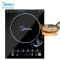美的(Midea)电磁炉C21-SN2105t大功率爆炒8档火力调节 均匀加热 家用多功能 4D防水 电磁灶 智能触控式