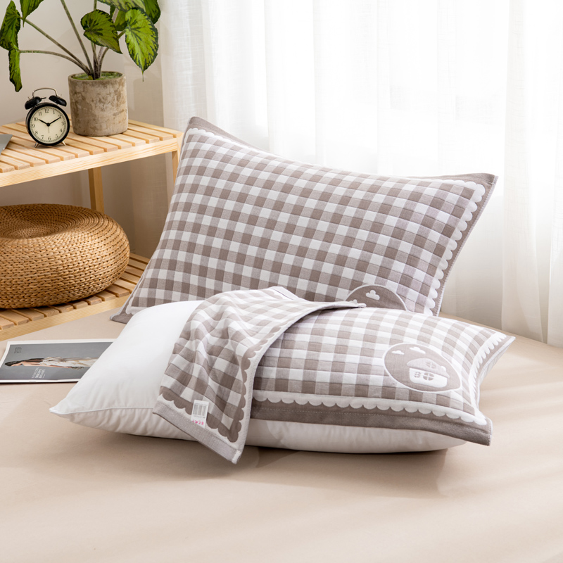 浩博时代 六层纱布枕巾 52*78CM 条高清大图